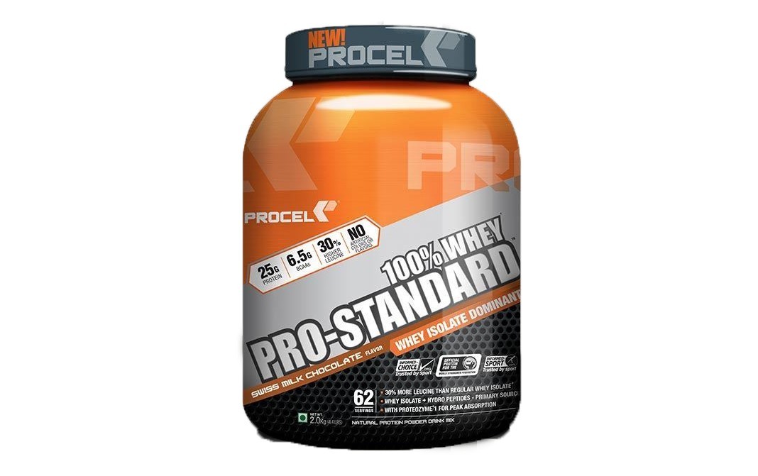 Procel 100% Whey Pro-Standard Swiss Milk Chocolate Flavor   Plastic Jar  2 kilogram